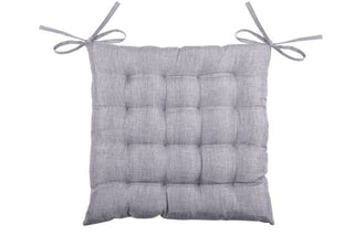 Lovely Casa Bea Galette Chair Pad Grey