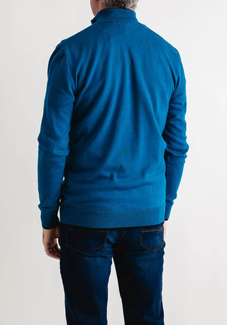 Tom Penn 1/4 Zip Knit Blue