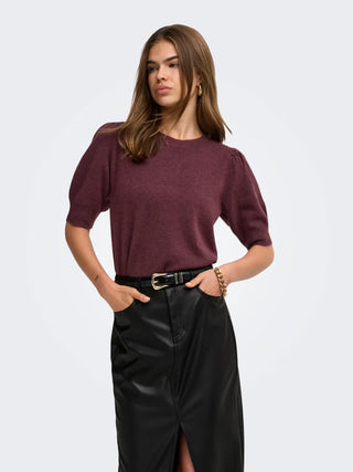 Rica 2/4 Pullover Knit |  Zinfandel Melange