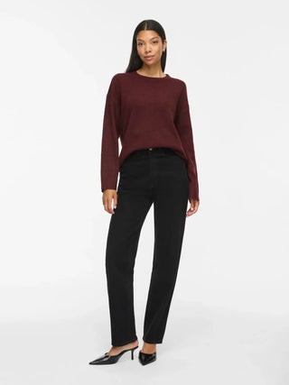 Liga Long Sleeve Round Neck Knit Top | Port Royale