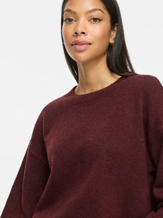 Liga Long Sleeve Round Neck Knit Top | Port Royale