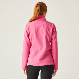 Women's Connie V Softshell Walking Jacket Flamingo Pink Satsuma