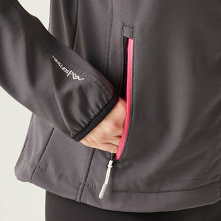 Women's Arec III Softshell Jacket Seal Grey Flamingo Pink