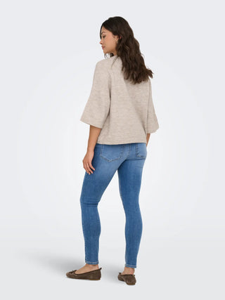 Simoni 3/4 Pullover Knit | Pumice Stone