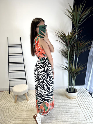 Zebra Magic Dress Orange