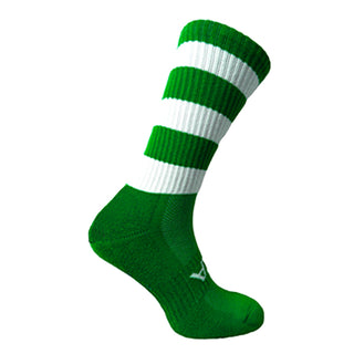 Atak Sports Shox Midleg Football Socks Green and White