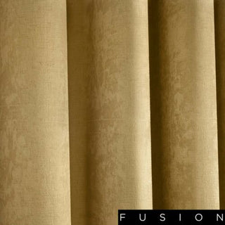 Fusion Strata Dim Out Curtain Ochre
